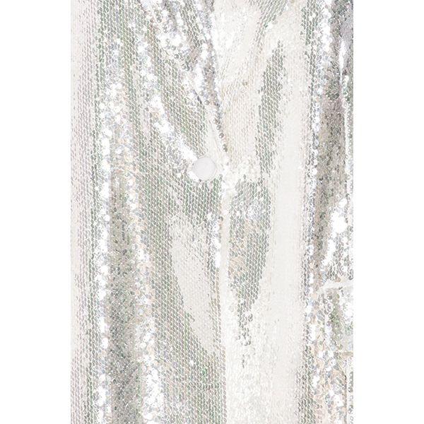 ROTATE Sequins Loose Fit Blazer Bright White