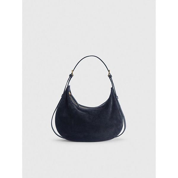 ATP Atelier Liveri Small Hobo Handbag Mirtillo Suede