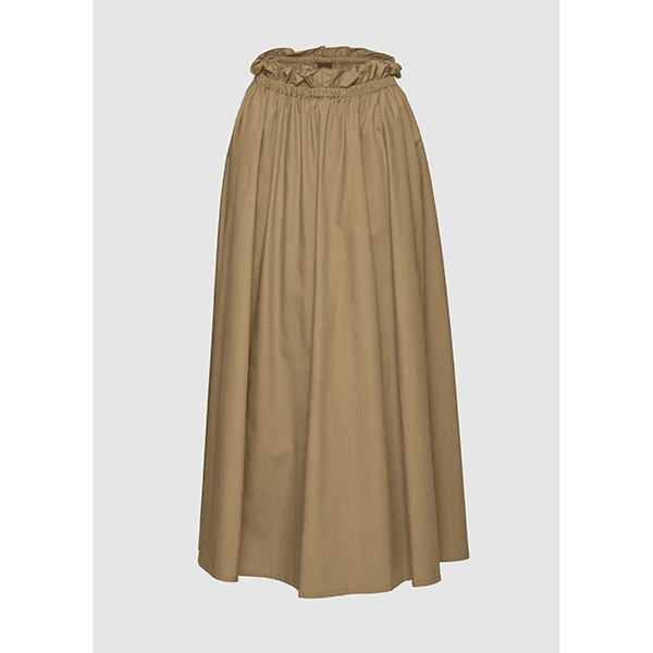 Christian Aks Daija Poplin Skirt Wood
