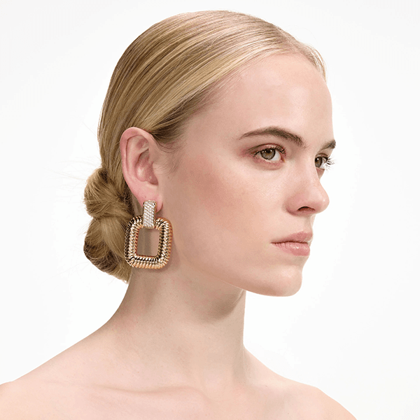 Self-Portrait Gold Knocker Earrings 