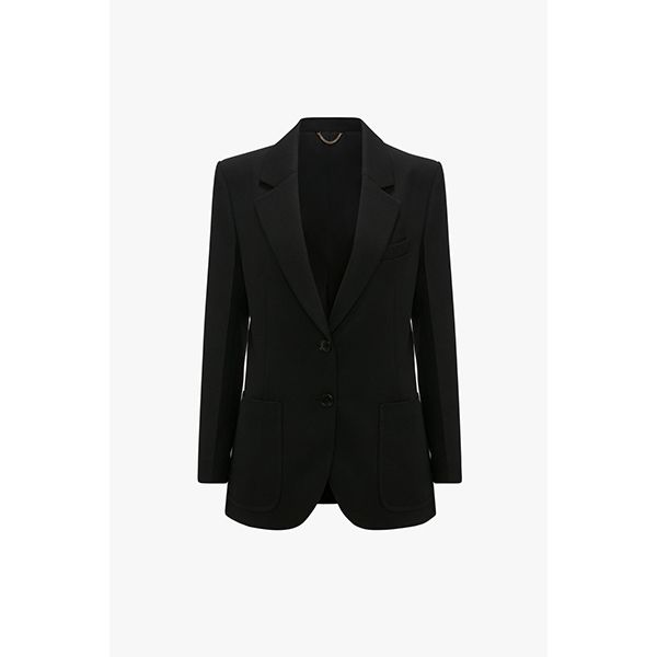 Victoria Beckham Patch Pocket Jacket Black