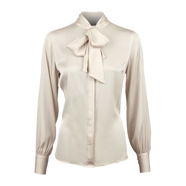 Stenströms Selma Bowtie Blouse Champagne