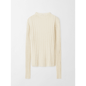 Hovedbilde Soft Goat Ribbed Top Bone