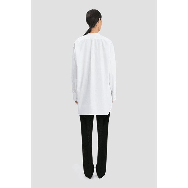 Victoria Beckham Double Bib Detail Shirt White
