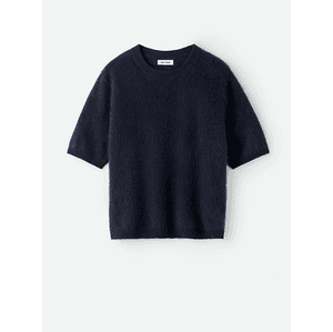 Hovedbilde Soft Goat Brushed Short Sleeve Navy