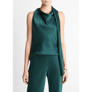 Main Image Vince Fluid Satin Scarf Top Juniper