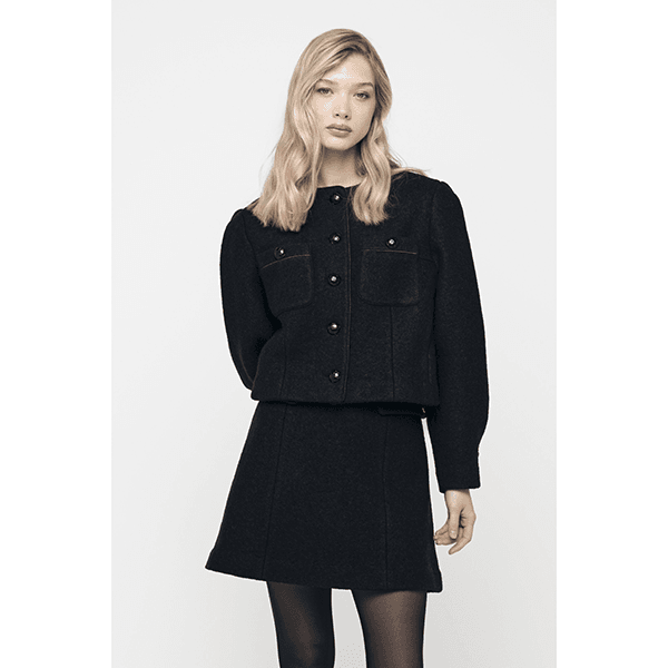 Louvre Bouclé Jacket Black