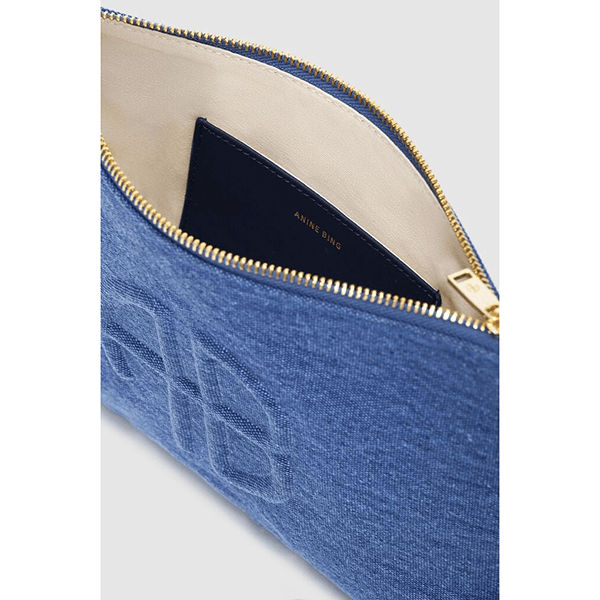 Anine Bing Lili Pouch Cascade Blue