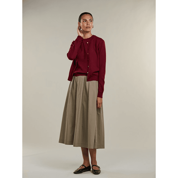Stenströms Janet Short Sleeve Knit Dark Red
