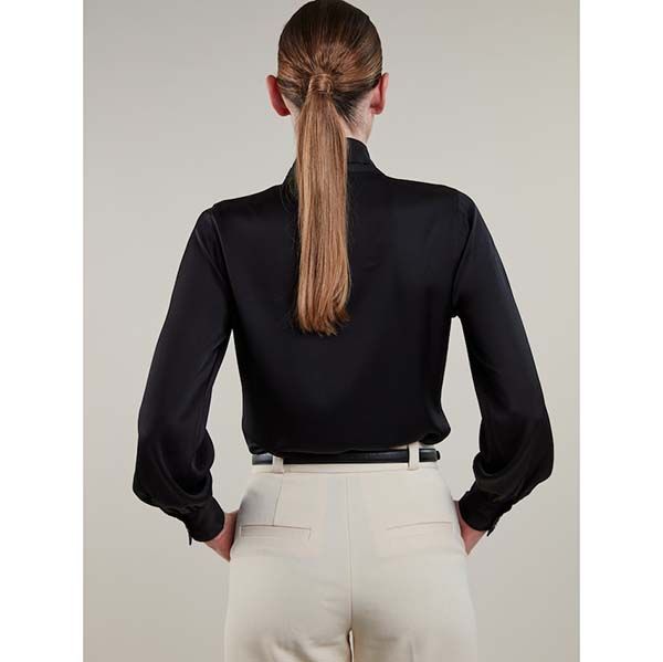 Stenströms Selma Bowtie Blouse Black