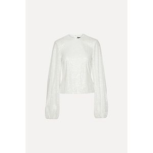 Hovedbilde ROTATE Sequins LS Top Bright White