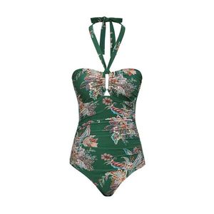 Main Image Zimmermann Rhiannon Wide Link Onepiece Teal Multi Paisley
