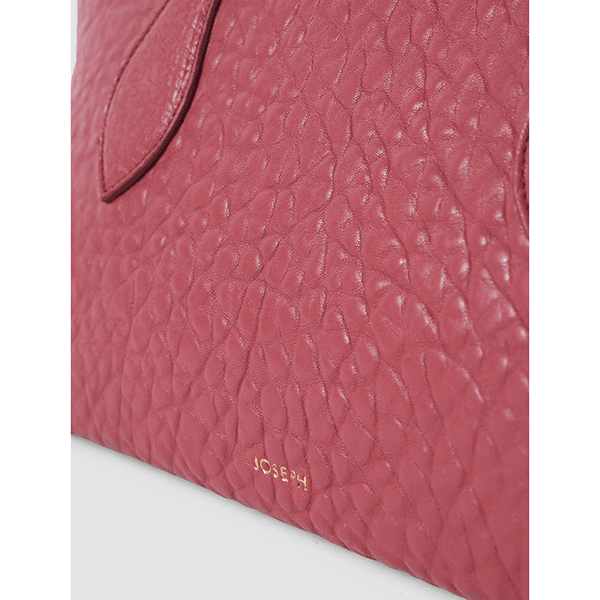 JOSEPH Loaf Pebble Leather Bag Mulberry