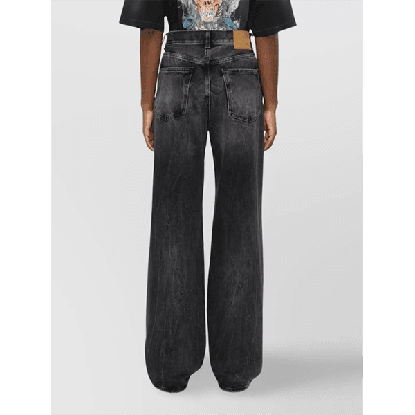 Haikure Korea Jeans Spider Black