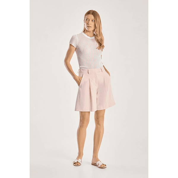 Seductive Chrissy Fine Linen Shorts Black