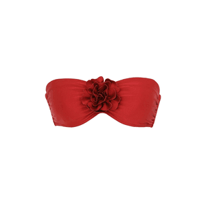 Main Image Zimmermann Cascadian Flower Bikini Top Dark Red