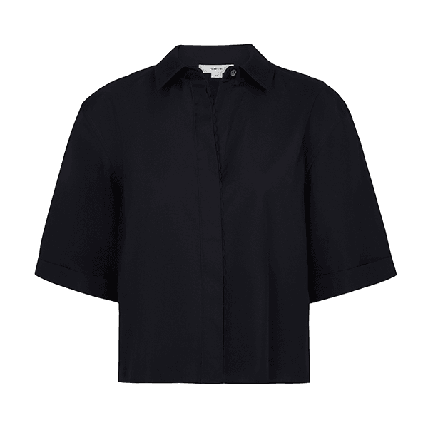 Vince Scallop Detail S/S Shirt Eclipse