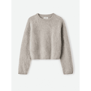 Main Image Soft Goat Brushed Crewneck Greige