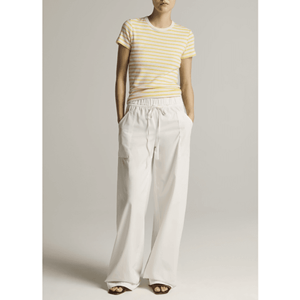 Vince Stripe Shrunken 90s Tee Limone Combo