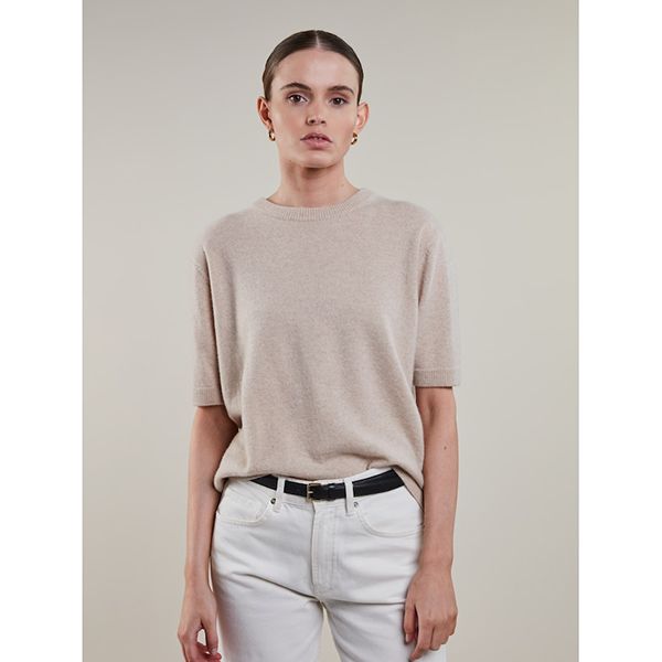 Stenströms Janet Short Sleeve Knit Beige