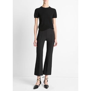Main Image Vince Mid Rise Pintuck Crop Flare Pant Black