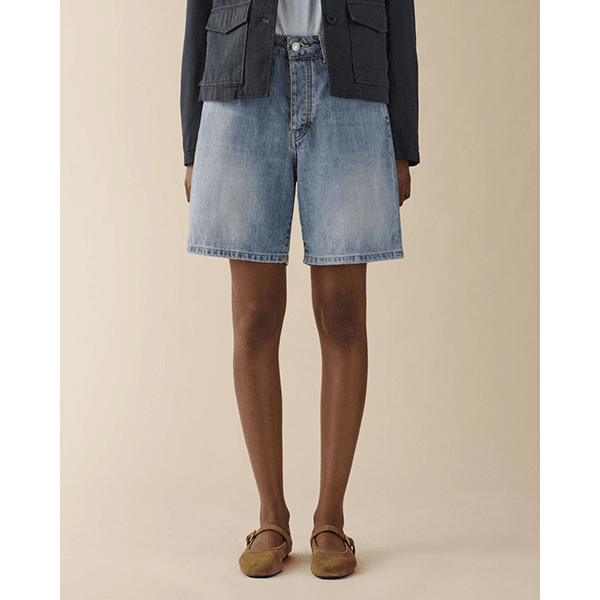 Jeanerica Belem Shorts Light Blue Righe