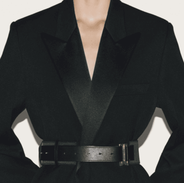 Victoria Beckham Belted Tailored Jacket Black
