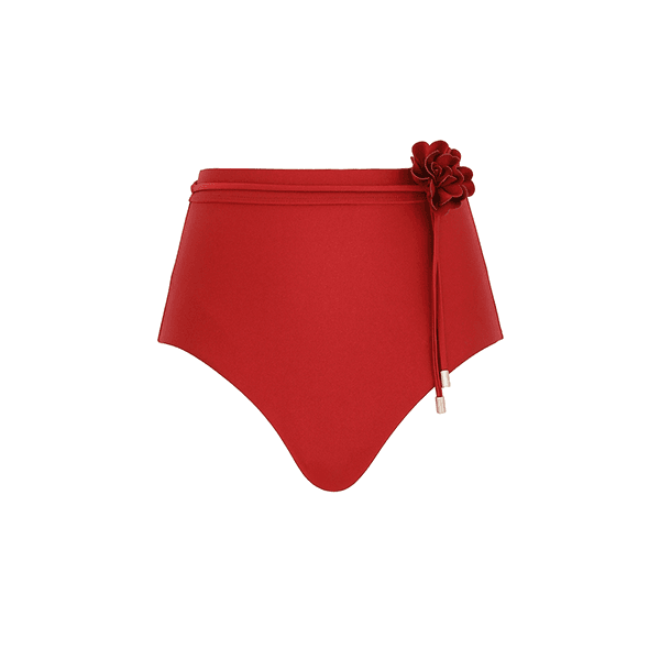 Zimmermann Cascadian Flower High Pant Dark Red