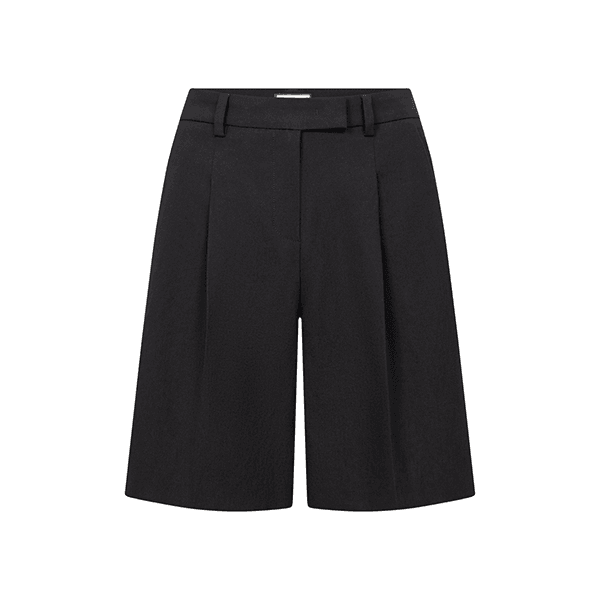 Seductive Chrissy Fine Linen Shorts Black