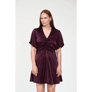 Hovedbilde Arnie Says Lieben Satin Dress Burgundy