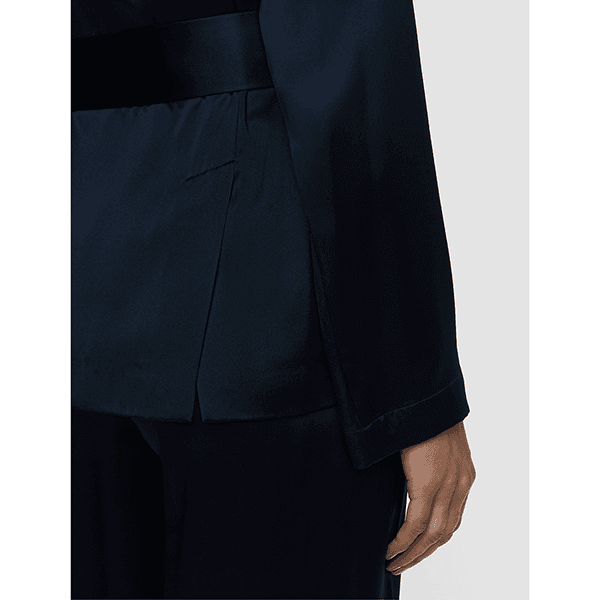 JOSEPH Archer Jacket Silk Satin Indigo