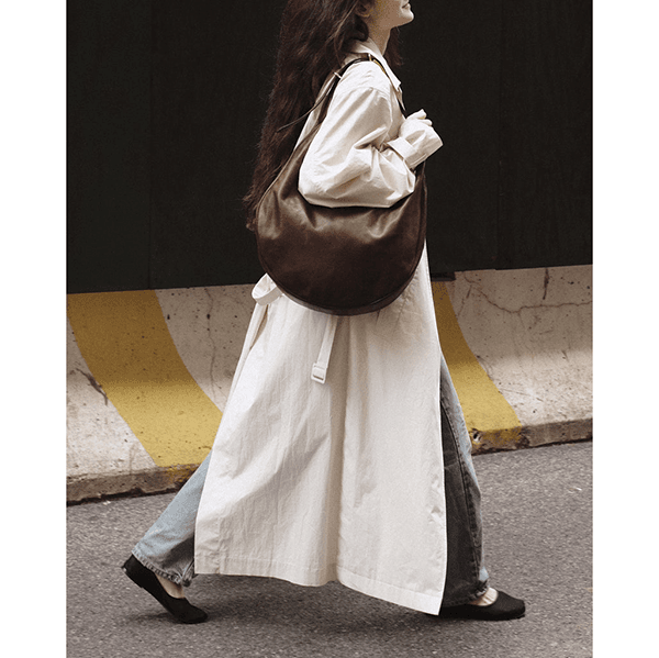 Liffner Moon Hobo Bag Dark Brown