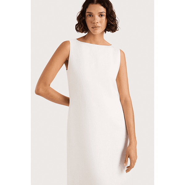 Faithfull Taylor Midi Dress White